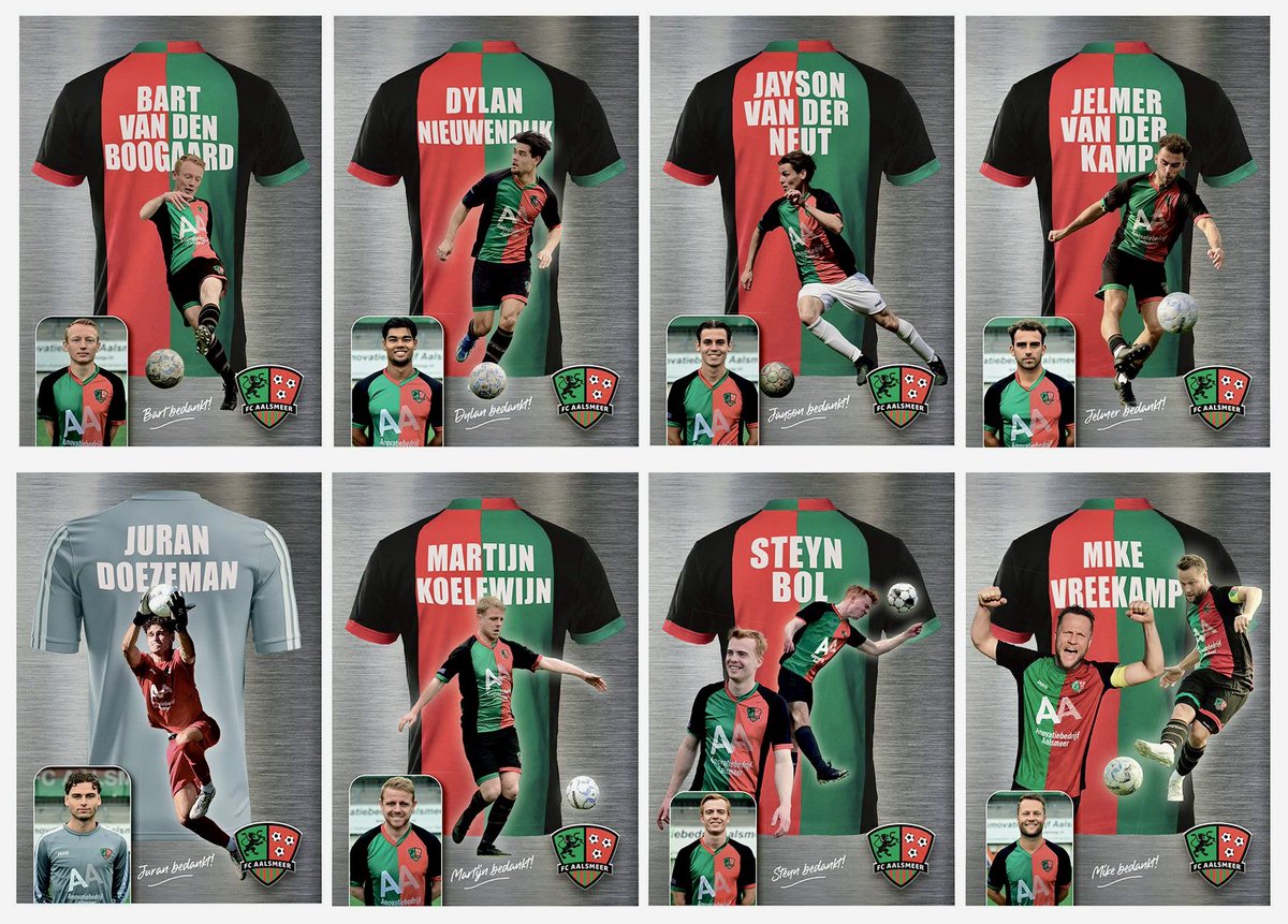 fcAalsmeer's tweet photo. Na de laatste competitiewedstrijd vandaag zijn we op het punt gekomen, dat een aantal spelers de club gaan verlaten en we bedanken ze uiteraard voor al hun inzet en wensen ze heel veel succes met hun volgende stap! https://t.co/xNzaBv8kvu