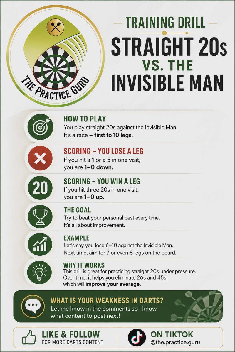 ThePracticeGuru - Darts practice routines and tips tweet media