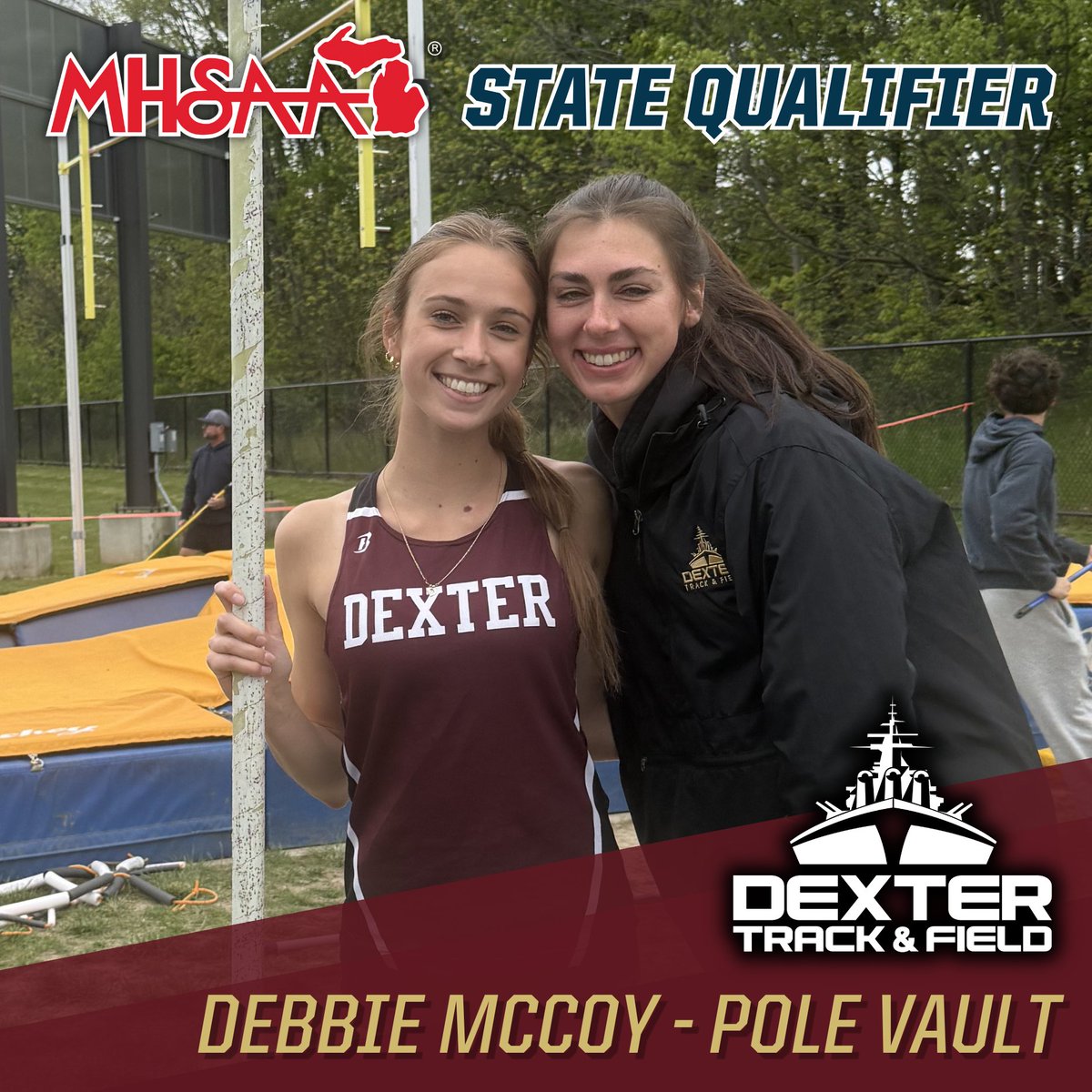 DreadStrong's tweet photo. Dexter Track &amp; Field has had a great season so far! Congrats to Jizzelle Spence, Coen Hill, Kodie Snyder, and Debbie McCoy on qualifying for States! https://t.co/oetJPBsujN