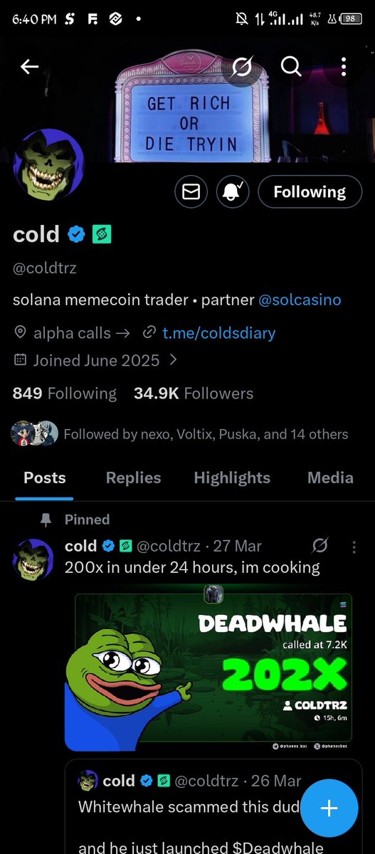 MrSammy4real's tweet photo. @nexocooker @coldtrz Solana Wallet

53GmwRSGcyj9yw9F5qmKS956ey8Y2s2WZ7HMCYqhm5Ps https://t.co/bJpMycik1M