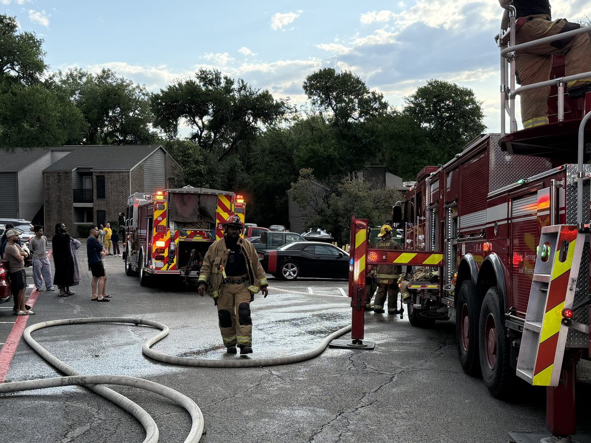 Box4Firebuffs's tweet photo. We managed to get some rest in before a 2 alarm apartment fire came in at 6033 E Northwest Hwy around 0730 this morning. E37 arrived to find heavy smoke coming from the attic.

Box 4 is the official provider of rehab services for Dallas Fire-Rescue. Box 4 Firebuffs is a volunteer staffed 501(c)3 charitable organization.