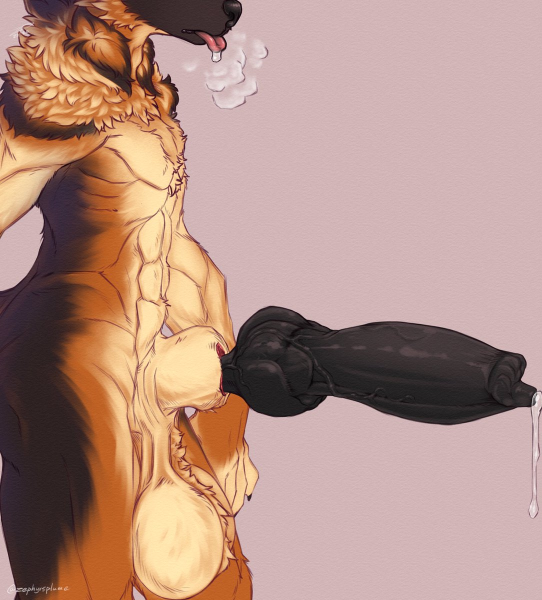ZephyrsPlume's tweet photo. I wanted to draw Renix's profile so people can see his.. size. He's a big boi. :P

ALSO i decided to do that like.. double line style of linework i've seen some artists use. I quite like how it came out! It took a bit, but it was super crisp and sexy.

#nsfw #furryart https://t.co/uRmt5LkB94