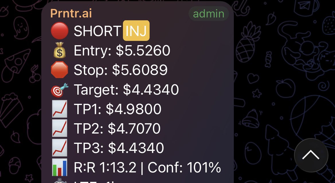 Prntrai's tweet photo. $INJ running as expected.

If you want FREE access to these signals go on https://t.co/kfToB06jRH and take full advantage. https://t.co/rfYqJyZtkC