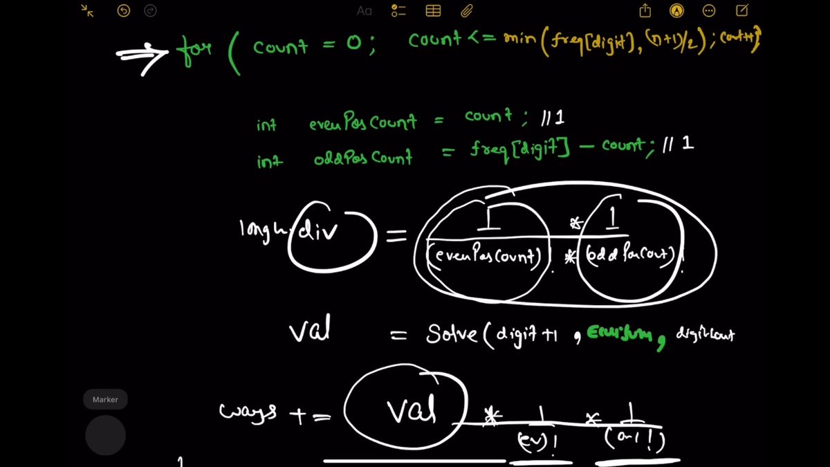 AzadKumar161440's tweet photo. 🚀 Day 79 of my Coding Journey! 

Today, I tackled a challenging Hard-level problem on LeetCode: Problem 3343 - Count Number of Balanced Permutations, 
 Coder Army lectures!

#CoderArmy #LeetCode #DynamicProgramming #Algorithms #DataStructures #CompetitiveProgramming #CPP https://t.co/rPLYFPvTVM