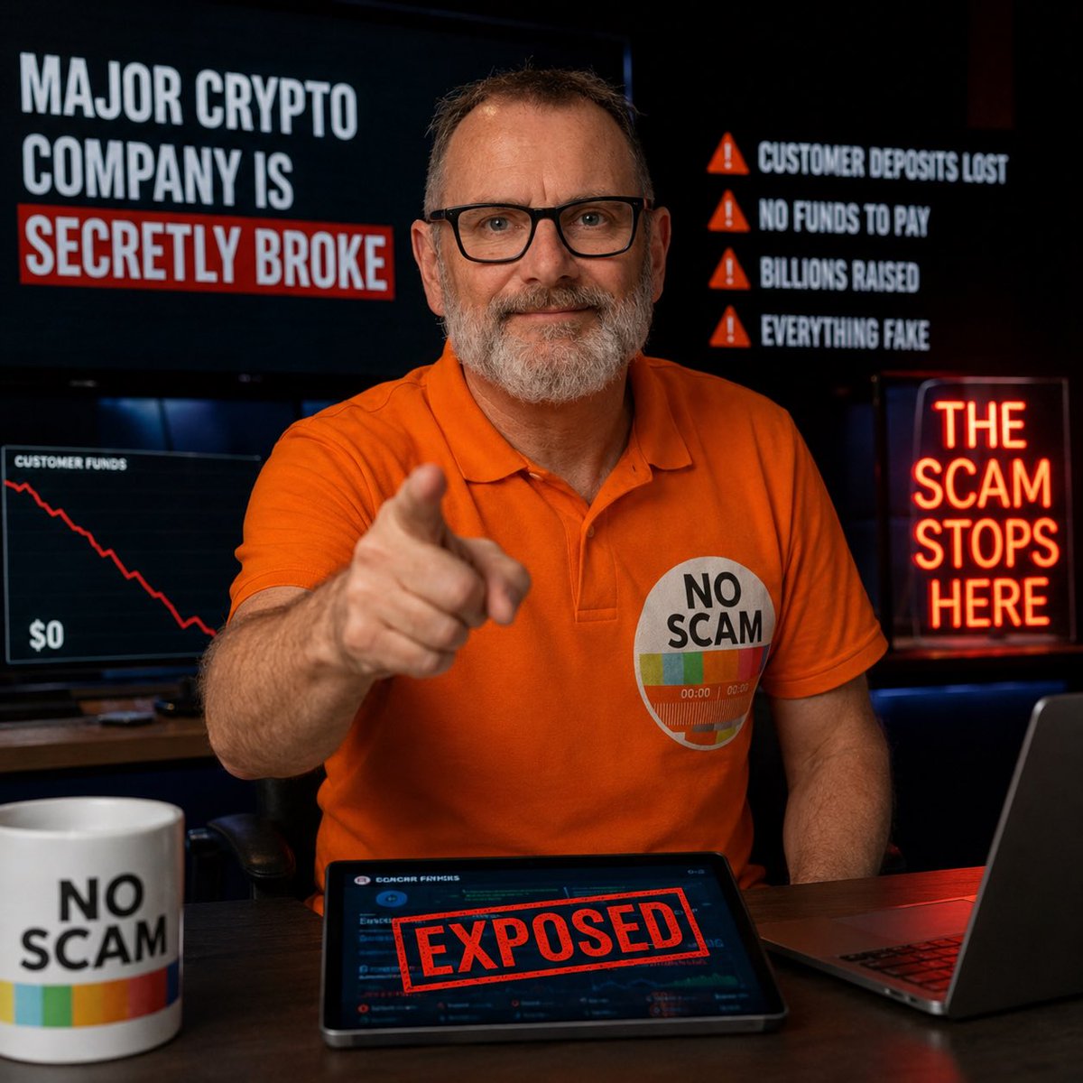 dehek's tweet photo. 🚨 A major crypto company is secretly broke. Customer deposits lost. No more funds to pay.

But the lights are still on:
→ Big global offices
→ A CEO playing rockstar in the media
→ Celebrity employees
→ Glowing press coverage
→ New funding round raising billions.

But all of this is fake. Customer deposits have been squandered.

And right now, as you read this, ordinary people are still wiring their savings in the scam.

I'm Danny de Hek. Google me. You'll understand why you should believe me. Read my Wikipedia page.

I can't name them yet. But I will. Soon.

Here's your hint: they're one of the largest crypto companies in the world.

👇 Drop your guess in the comments. Let's see who's paying attention.

#Crypto #Bitcoin #Switzerland #DannyDeHek