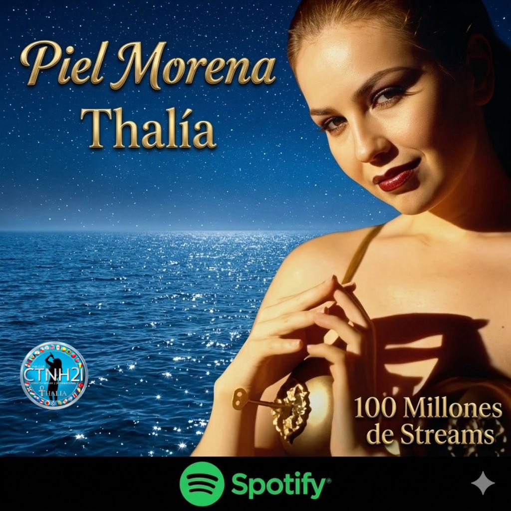 thalia_ctnh2cmx's tweet photo. 🔥☀️🌊 #PielMorena de @thalia y tema ICONICO del Pop noventero, ya supera los #100Millones de Streams en Spotify ¡Felicidades! ▶️ https://t.co/ZkucQaZcXG Así que súbele el volumen y muévete con este temazo de su álbum #EnExtasis de 1995.
Disponible en VINILO.
@thalia_fcctnh2 https://t.co/QUKzaISrdV