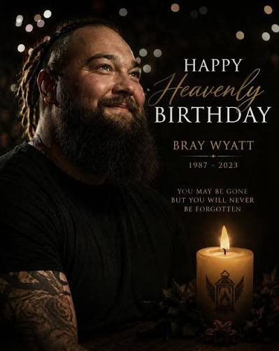 EVW_Company's tweet photo. 🏮From everybody who contributes to @ EVW_Company we take the time out to remember Bray Wyatt @Windham6 on his heavenly birthday, Bray you are missed by all, your creativity and genius will always be remembered. As always memories of Bray will be recalled in the company brands 🏮 https://t.co/Rl26uNfr3g