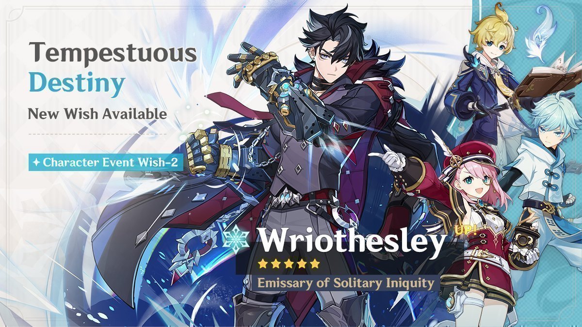 lastwriobanner's tweet photo. it has been 423 days since Wriothesley's last banner https://t.co/fbZZLyNi4U