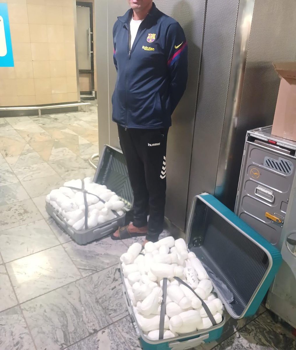 ExposingCrimeSA's tweet photo. Dutch national from the Netherlands, was arrested at OR Tambo Inter Airport with drugs worth R240k that was destined to Frankfurt, Germany.

The suspect is expected to appear before the Kempton Park Magistrates’ Court on Mon, 25 May 2026, on charges related to drug trafficking. https://t.co/h5qQhXijBu