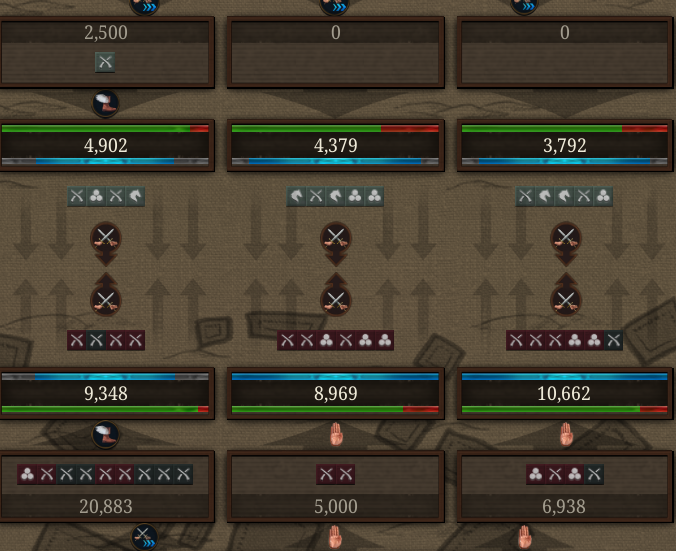 JJ_prsc's tweet photo. #EU5
Why on earth are my troops always assigned almost exclusively to the left flank, even though they are balanced (R/C/L) in the troop menu? It really pisses me off that I keep losing because C/R isn't getting any more troops from the reserve https://t.co/cFS8tIbAYg