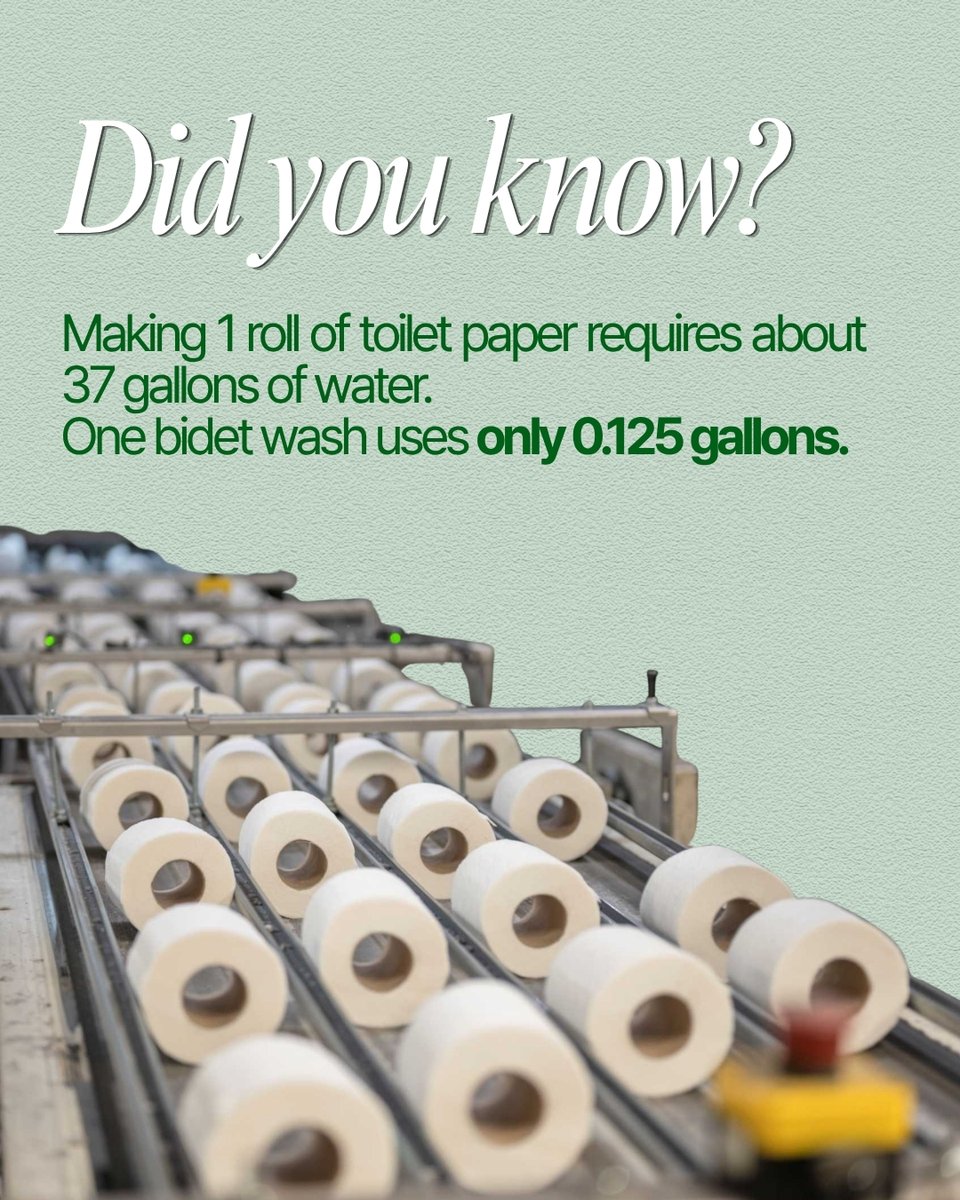 cowaymega's tweet photo. The math is mathing, and toilet paper is losing. 📉💧
Save water, save trees, and get a better clean. It’s a win-win for you and the planet. 🌍✨ https://t.co/Z3NQYSjYB5