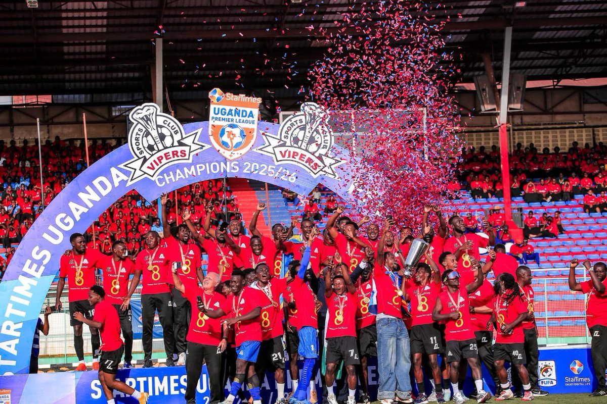 Yazzmush's tweet photo. Congratulations to @VipersSC for defending the @UPL 2025/26
 || @OfficialFUFA || @fufatv1 @Sanyuka_Prime @HimaCement @StMarysKitende https://t.co/10ttuQ92yb