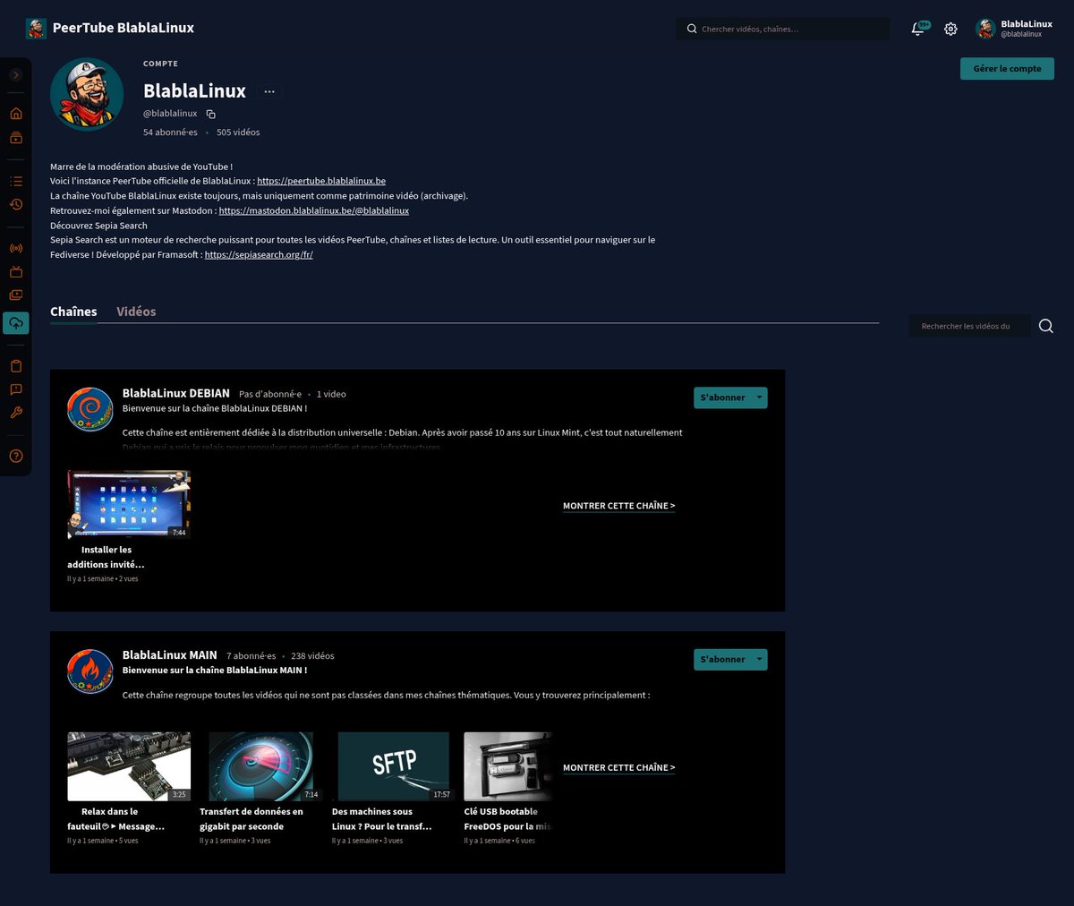 BlablaLinux's tweet photo. #PeerTube 🆗
Dès que j'ai fini de rapatrier ma défunte chaîne YouTube, je relance les vidéos à fond ! 🚀 Au programme : de la grosse mise en place de services aux petits oignons sur #Proxmox VE ! 😉 On se retrouve là-bas ! 🍿 https://t.co/PZwkItEdTF
