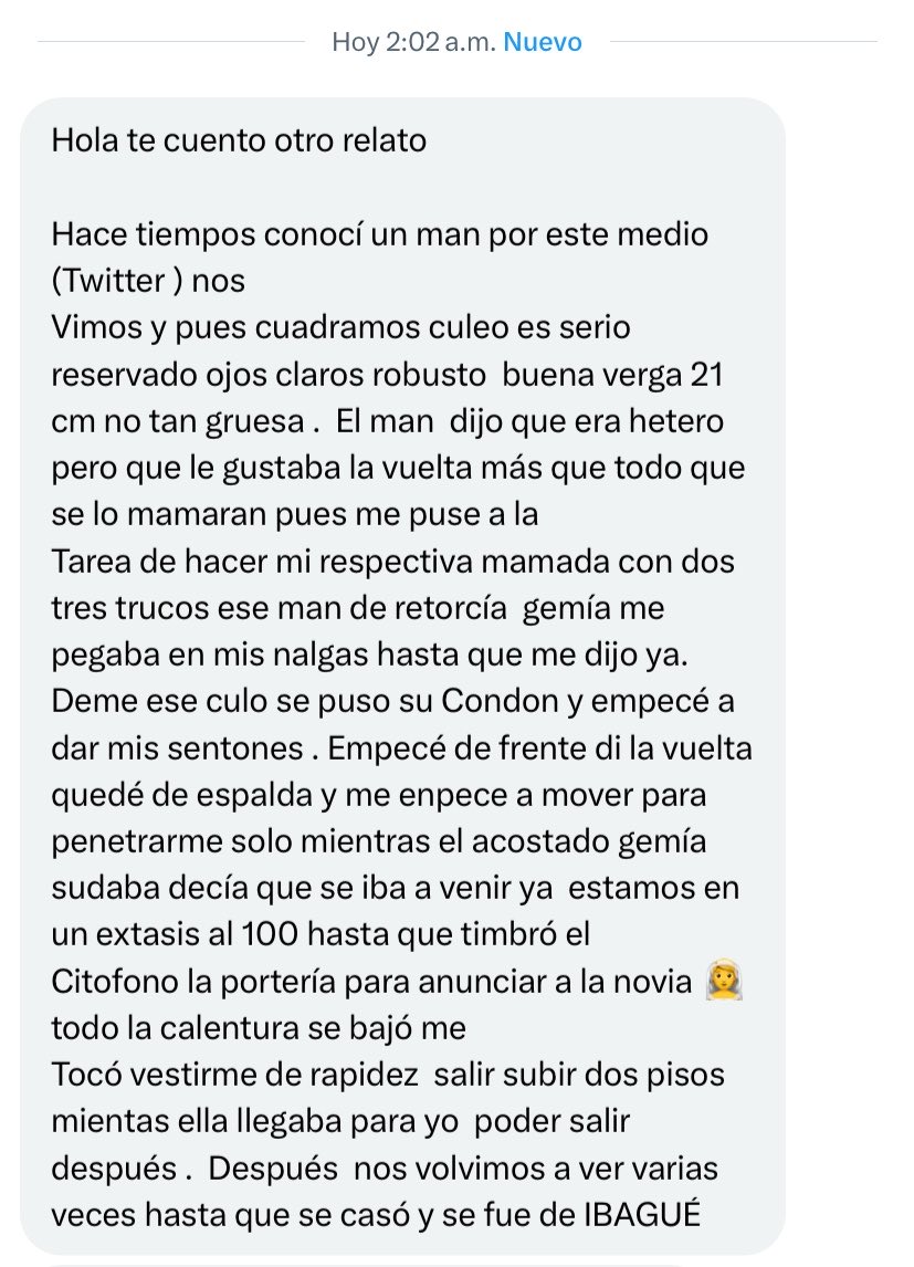 Relatos eroticos tolima tweet media