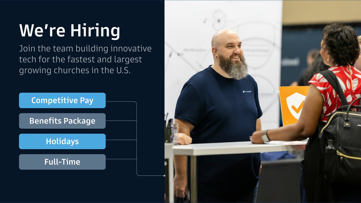 triumphmtech's tweet photo. Have a heart for tech and a passion for ministry? We're hiring a Technical Solutions Provider. We're looking for someone with strong SQL and Azure experience. Competitive pay, benefits package and paid holidays. https://t.co/mAKoYw4f31 https://t.co/cWF7P8A1z0