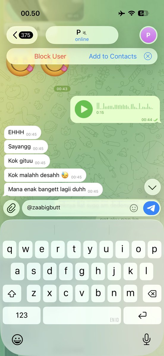 zaabigbutt's tweet photo. malem2 iseng godain pake vn wkwk lucu bgt responnya, ada yg mau jg? dm yaa😋 f24 https://t.co/4IDW9BiZhv