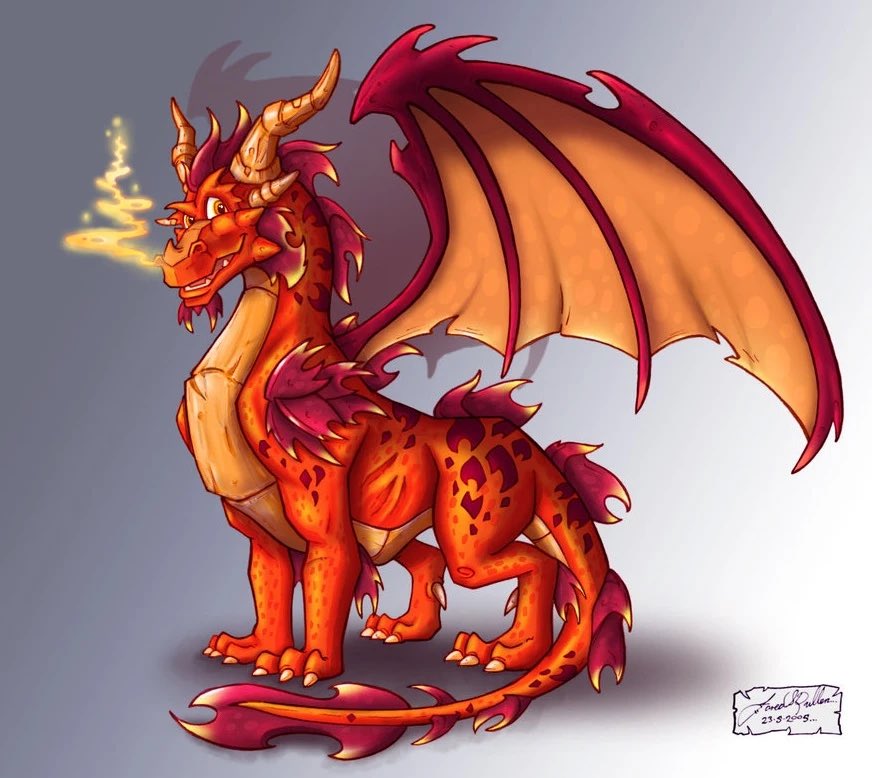 TheFire250's tweet photo. 🔥Ignitus is a Fire Guardian Dragon🔥

"May the Ancestors look after you. May they look after us all."

🔥 BI
🔥 Located: Scalos Temple
🔥 English
🔥 Male♂
🔥 #TheLegendofSpyroseries Fandom
🔥 Age: 250
🔥 Father of Spyro

Comments📝 + Shares🔃 + Likes❤️‍🔥

⬇️Appreciate &amp; Retweet⬇️ https://t.co/wrvz24PJ9U