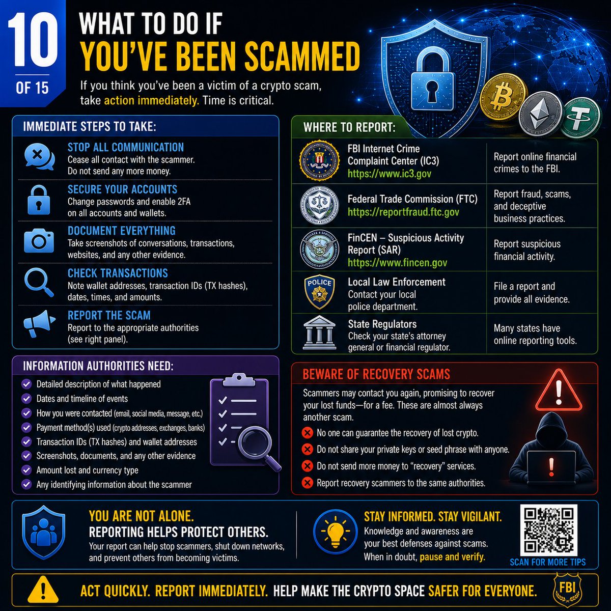 dlherostudios's tweet photo. 10/15 🔍 Blockchain analysis matters.

Investigators use: • exchange clustering • KYC subpoenas • IP logs • bridge analytics • mixer tracing • timing correlations

The Colonial Pipeline ransomware case showed authorities can trace and recover crypto under the right conditions.

Public chains are more traceable than many realize.

#BlockchainAnalytics #Bitcoin #CyberCrime #Crypto #dlhero