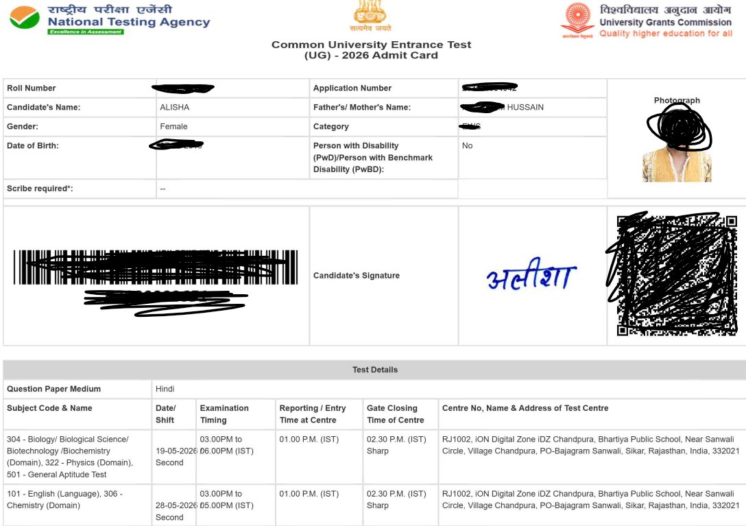 TheRFTeam's tweet photo. No examinations are scheduled on major festivals like Diwali, Holi, or Christmas.
Yet Muslim students are repeatedly being forced to choose between their education and one of their most important religious festivals  Eid-ul-Adha.
On a day when Eid prayers are considered obligatory for many Muslims, institutions in India have still scheduled examinations, including English and Chemistry papers.

First, Muslim girls are told not to wear hijab in examination halls.
Now students are being pushed to choose between celebrating their religious festival or appearing for exams.

What exactly are Muslim students supposed to choose?
Their faith or their future?

The @NTA_Exams and concerned institutions should immediately correct this insensitivity and reconsider such schedules.
If a body cannot equally respect the religious diversity of all communities, then calling itself “National” loses its meaning.