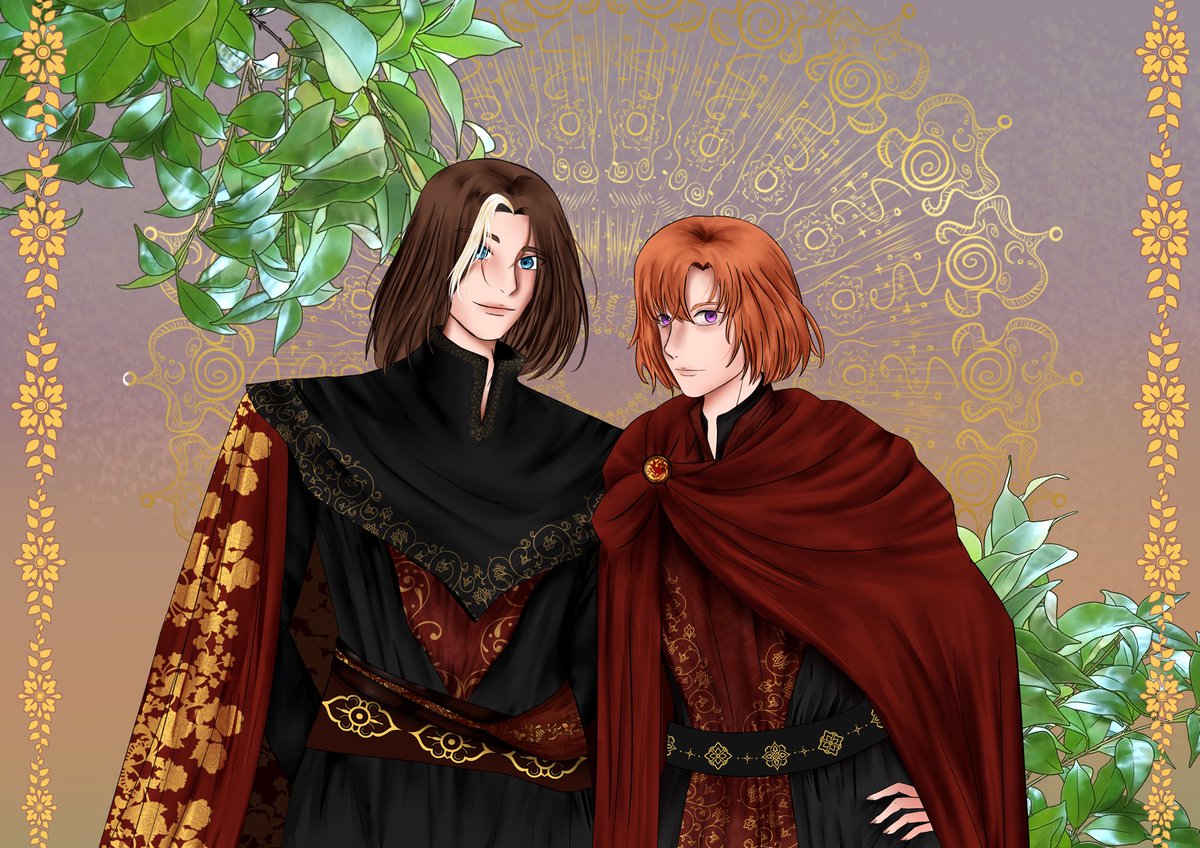 Naftalia877337's tweet photo. Prince Valarr Targaryen and his brother, prince Matarys.

#Valarr #AknightoftheSevenKingdoms #Targaryen #GameofThrones #asoiaf #fanart #illustrationㅤ https://t.co/lXk11Gs6nz