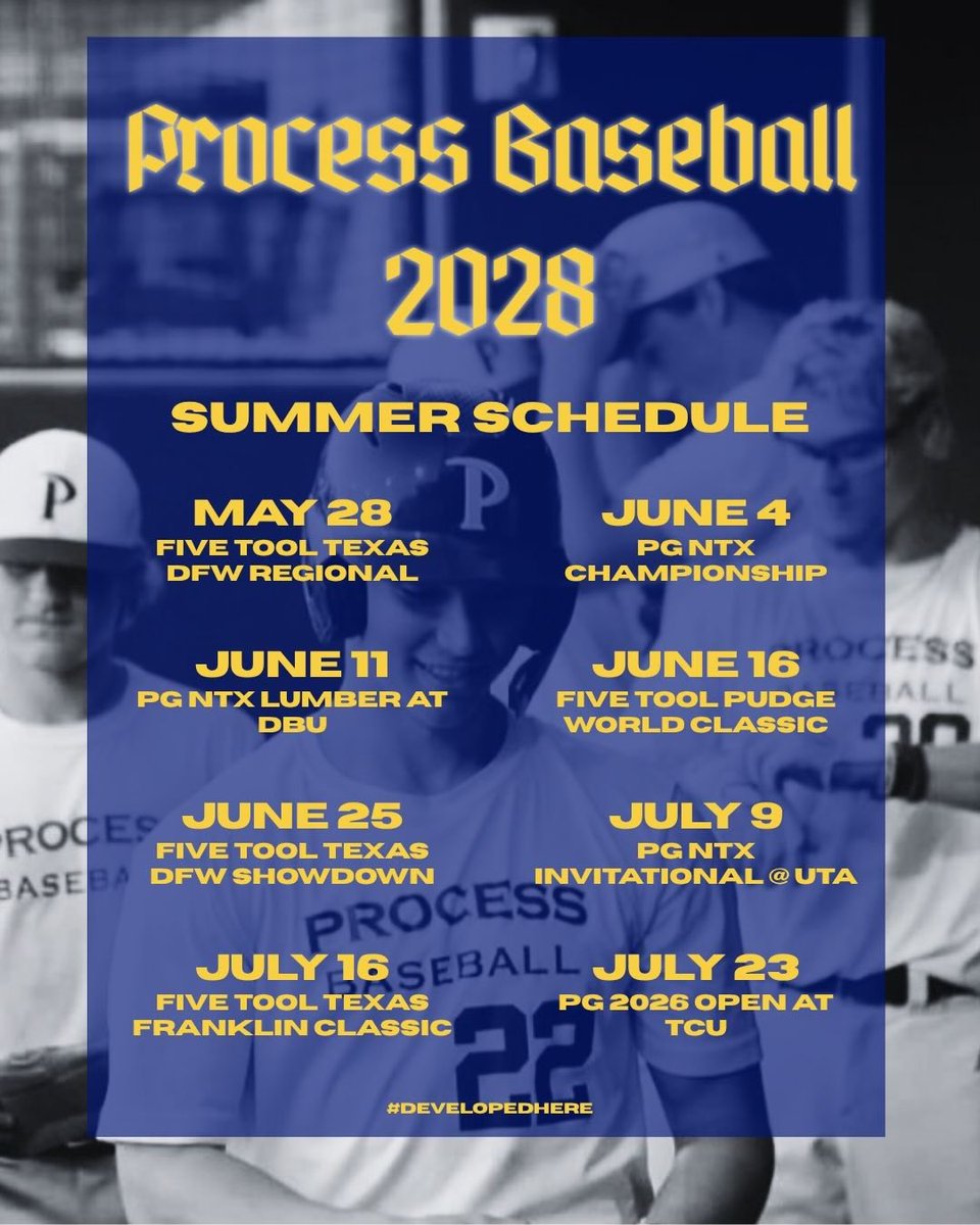 ProcessDFW's tweet photo. ⚡️Summer 2026 for our 28’s⚡️ https://t.co/WjoG6C8mSo