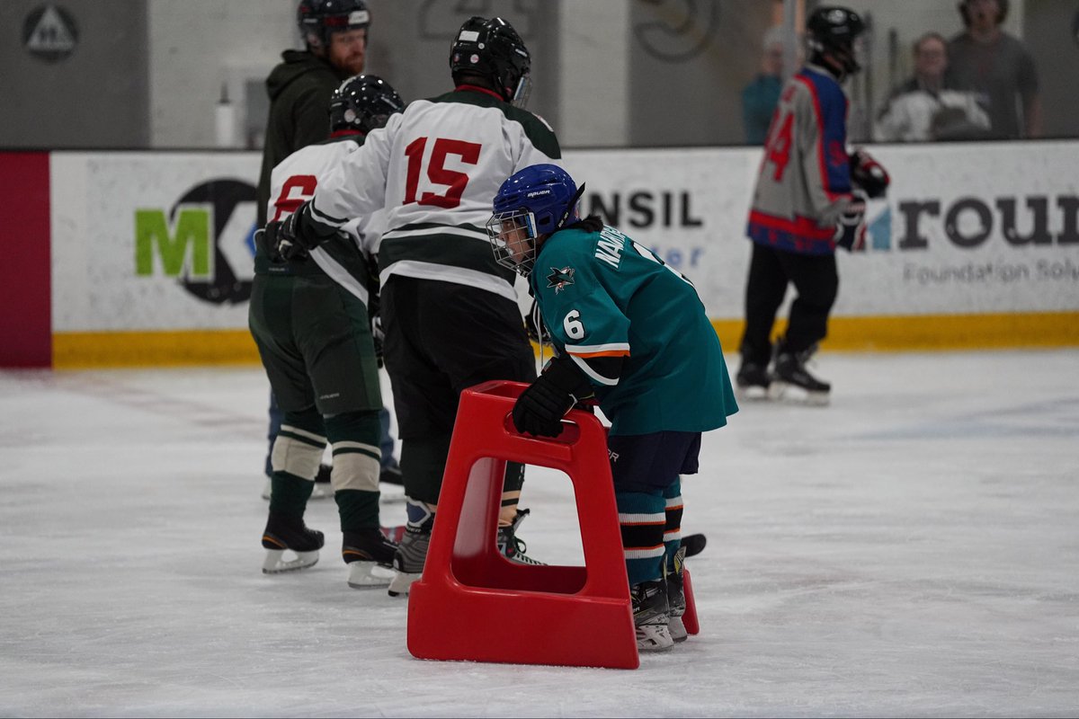 sjscommunity's tweet photo. The fun at the Fin-Classic continues! 🦈

Over 100 athletes from around the country + Canada are spending the weekend at @SharksIce for a three day special hockey tournament hosted by @onestepAZCA &amp; presented by the Sharks Foundation! https://t.co/gJZDnvTf7U