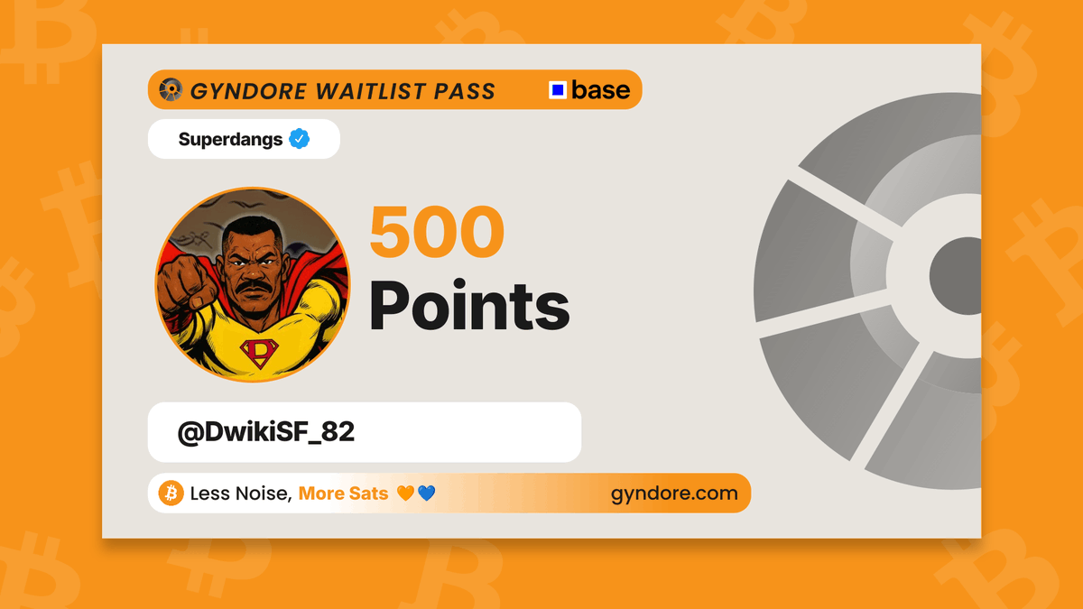 DwikiSF_82's tweet photo. Secured my spot on the @Gyndore waitlist.

Already stacking. It pays to be early.

Join now &amp; claim your points → https://t.co/88jWrhHg4Q https://t.co/jSrPy29sIX