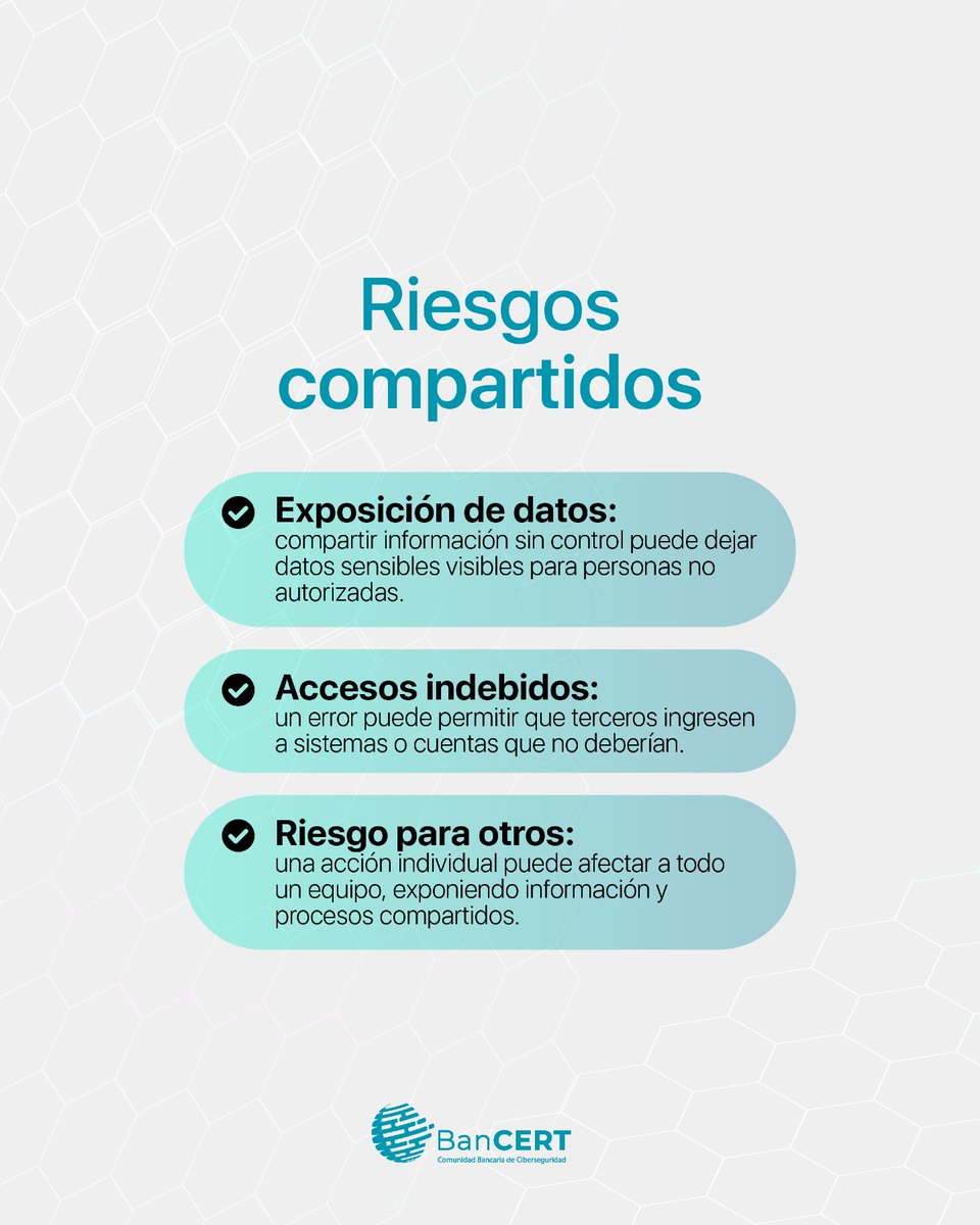 BanCERT_gt's tweet photo. 🤝 La seguridad es un esfuerzo colectivo. Tus acciones digitales no solo te afectan a ti, sino que pueden comprometer la red de tu empresa o de tu familia. 

#ImpactoColectivo #TrabajoSeguro #BanCERT #CulturaDigital #Responsabilidad https://t.co/hYcthqHc72