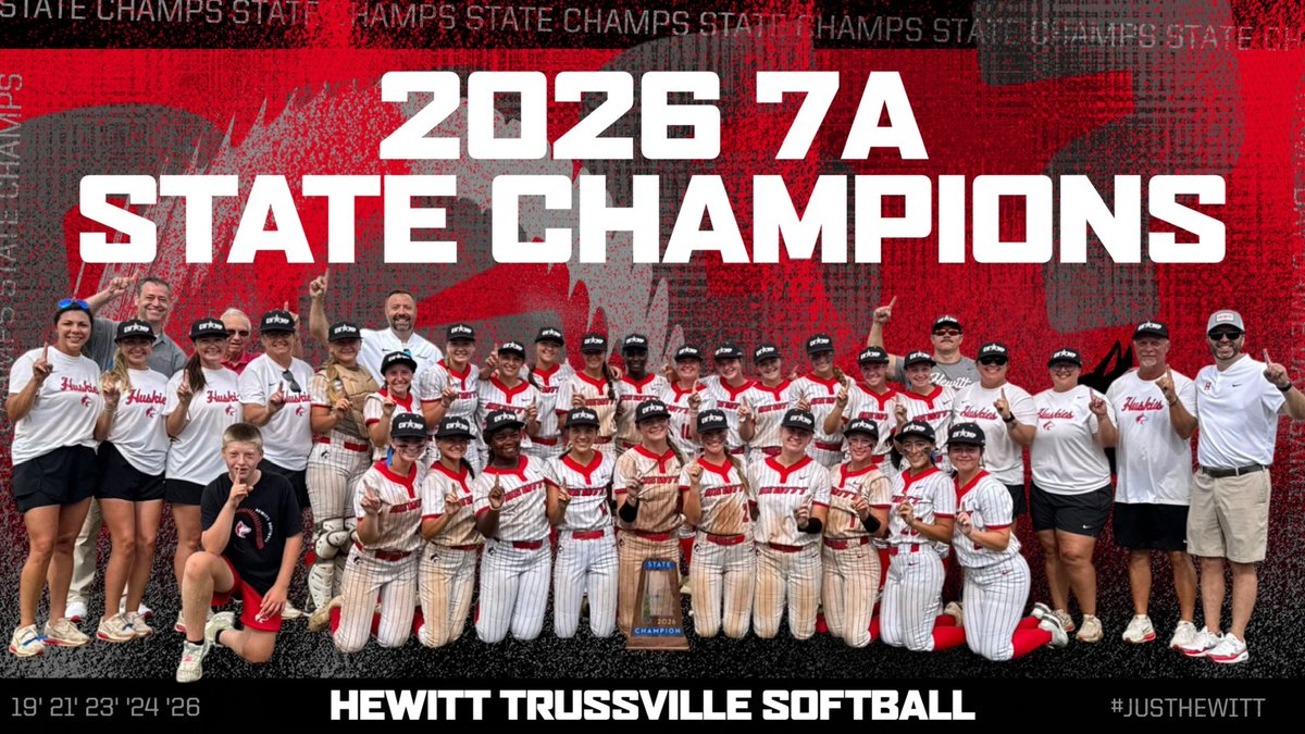 hewittsoftball's tweet photo. 2026 STATE CHAMPS!!! https://t.co/67Y17gFGMX
