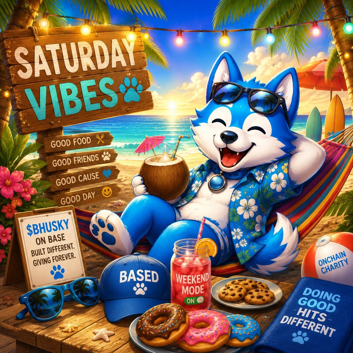 basedhusky's tweet photo. Some weekends are for grinding. This one's for recharging 🐾

Because doing good for the long run means resting too — even Bhusky knows that.

Soak up the sun, $BHUSKY fam. The mission will still be here Monday. 💙

#OnchainCharity https://t.co/G5huhIezzq