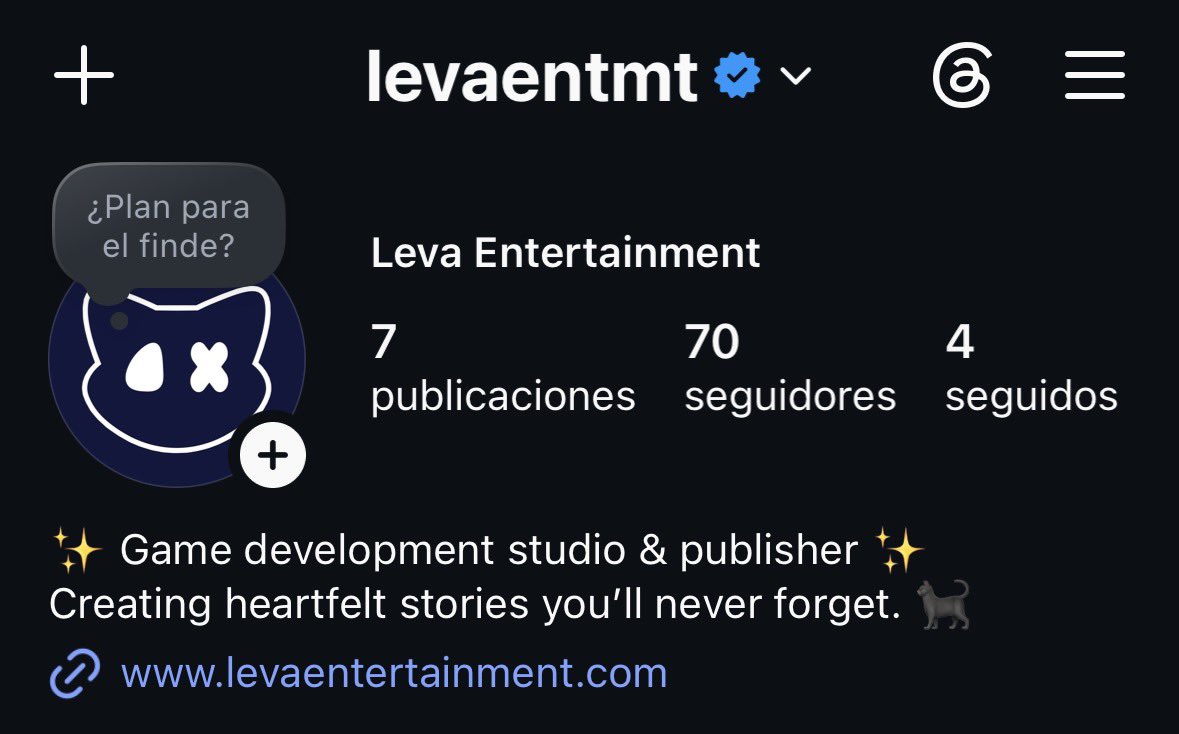 Levalotte's tweet photo. Mi estudio de videojuegos tiene una cuenta en el insta, vayan a seguirla porque estaremos publicando muchas novedades muy pronto. 🐈‍⬛🩵 https://t.co/ocu2NLXyFW