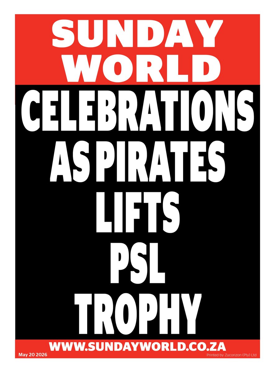 SundayWorldZA's tweet photo. In Sunday World tomorrow: https://t.co/yEx6nPadN8 https://t.co/cyvwO4WP07