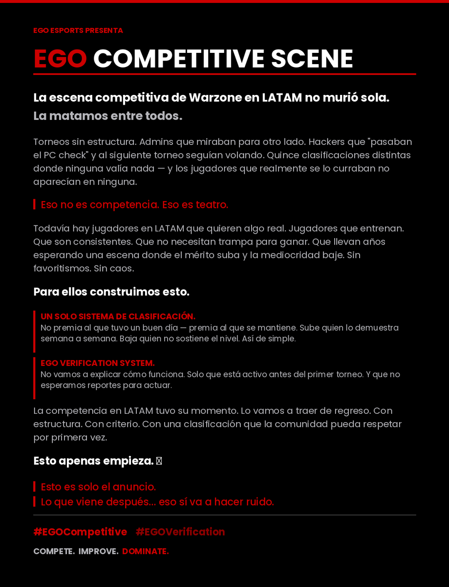 EGO E-SPORTS tweet media