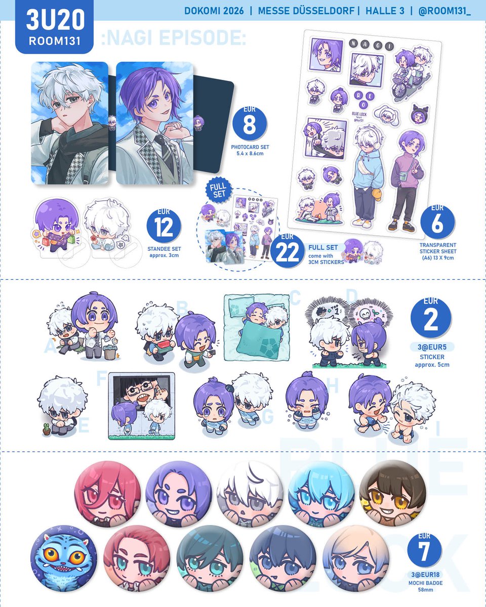 FEYI131's tweet photo. (3/4) Blue Lock merch…. a lot…. And Wind Breaker &amp; AoT! 💙💚 https://t.co/ENNi5vILbs