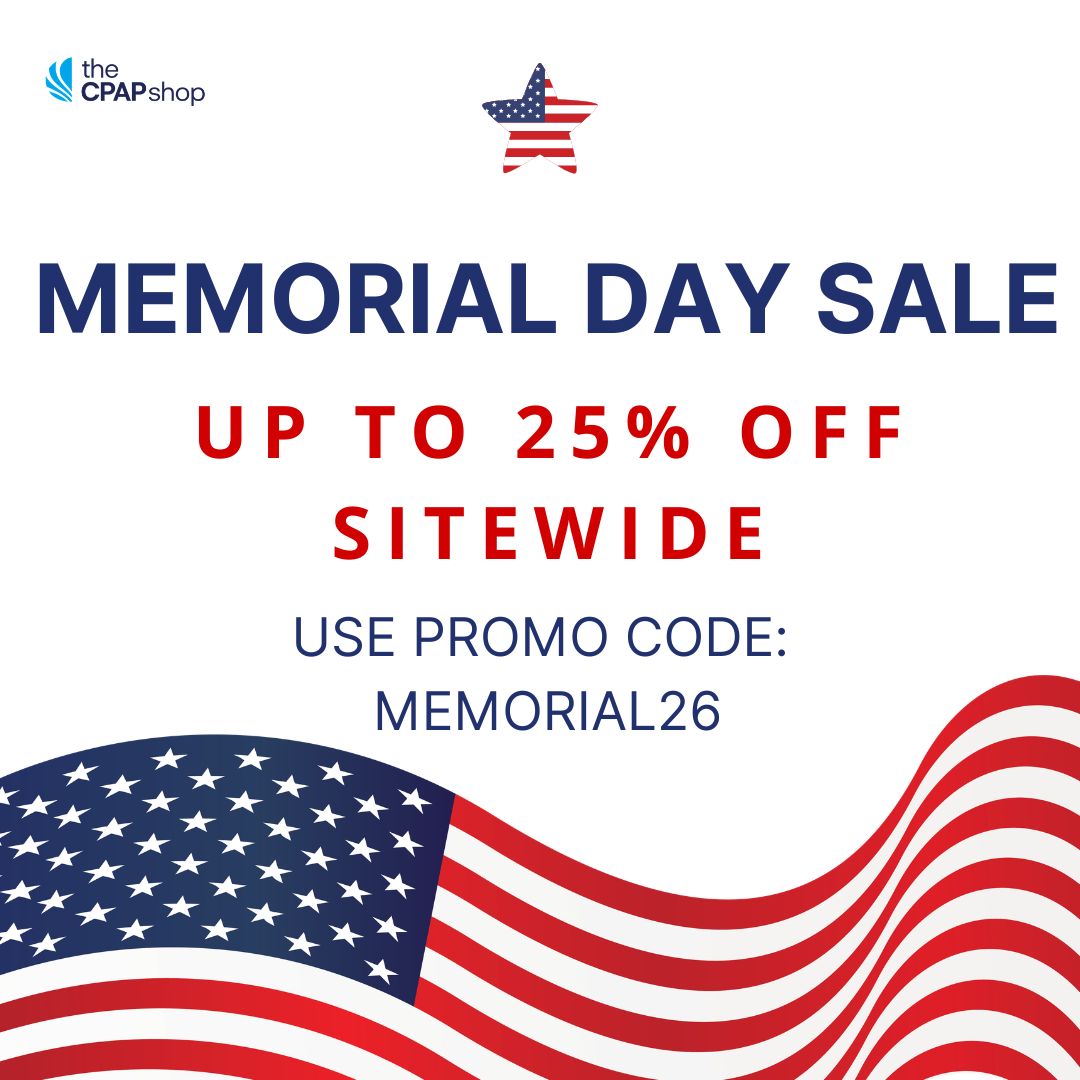 TheCPAPShop's tweet photo. ☀️ Memorial Day savings are live! Get up to 25% off sitewide with promo code MEMORIAL26. Resmed excluded. Stock up and save while the sale lasts.
https://t.co/dMqNu7UXsT https://t.co/8gscsBDufa