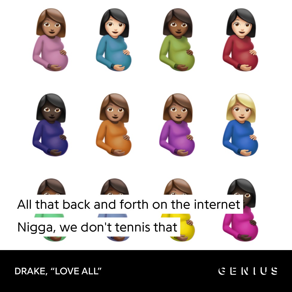 BoundMeme's tweet photo. Another Jay Z jab I just caught
In Whisper My Name, before Drake says he'll take the 500k over dinner, he says "You be hittin' the 'net for some love, you a tennis ball"
This is a callback to Jay Z's verse on Love All from
CLB. He says "All that back and forth on the internet, we don't tennis that, y'all gotta do something"