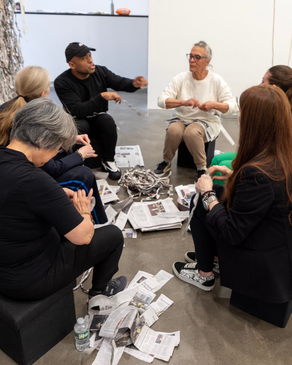 BAMPFA's tweet photo. Coming up June 6: Maren Hassinger Tributes and Wrenching News Workshop. ✨

Celebrate the opening of “Maren Hassinger: Living Moving Growing” with tributes from major artists and scholars, followed by a workshop led by Hassinger herself. Tickets required. Link in bio. 🗞️ https://t.co/5tZ3kxRM7i