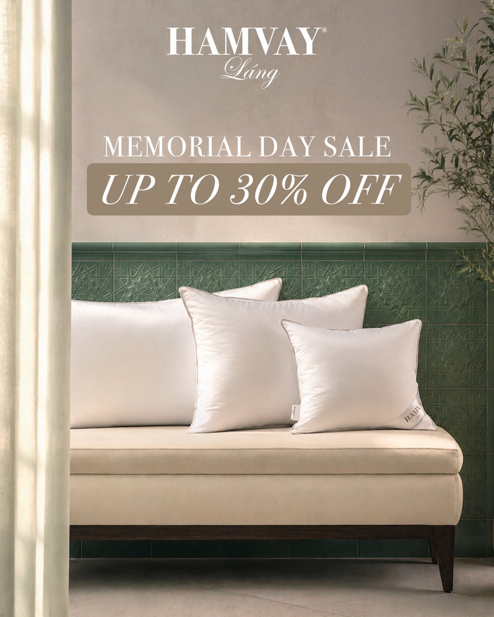 HamvayL's tweet photo. Honoring the past. Embracing comfort today. 
This Memorial Day, enjoy timeless luxury with our handcrafted goose down collection, now up to 30% off during the Hamvay-Láng Memorial Day Sale. | https://t.co/c8ovYT56gV

#hamvaylang #hungariangoosedownbedding https://t.co/V2lWjAk1kr