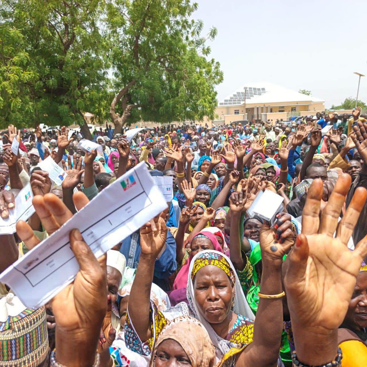 HighChiefOkoro's tweet photo. The opposition waited eagerly, hoping to see empty grounds at the APC Presidential Primary so they could rush online with their usual propaganda that Nigerians were rejecting the party.

But the massive turnout witnessed across different states has sent shockwaves across the country and completely changed the narrative.

Today was only a glimpse of what is coming.

The overwhelming support on display shows that Nigerians are standing firmly with the APC.