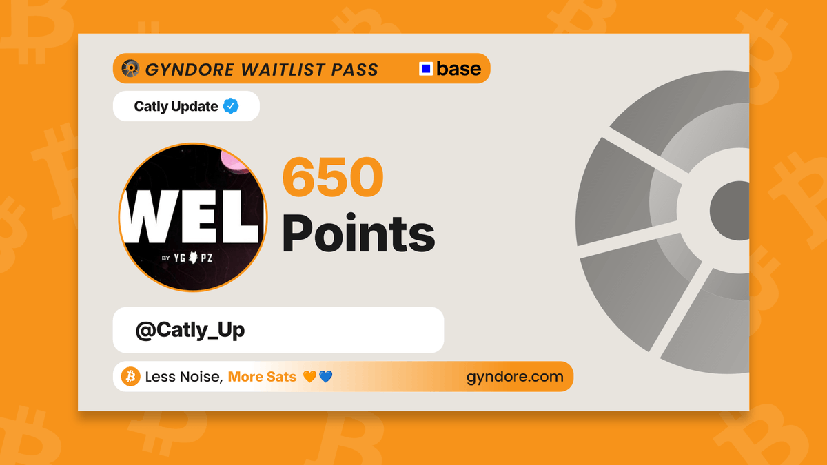 Catly_Up's tweet photo. Secured my spot on the @Gyndore waitlist.

Already stacking. It pays to be early.

Join now &amp; claim your points → https://t.co/UR4XA7xQHl https://t.co/Z5FKXc4lAH
