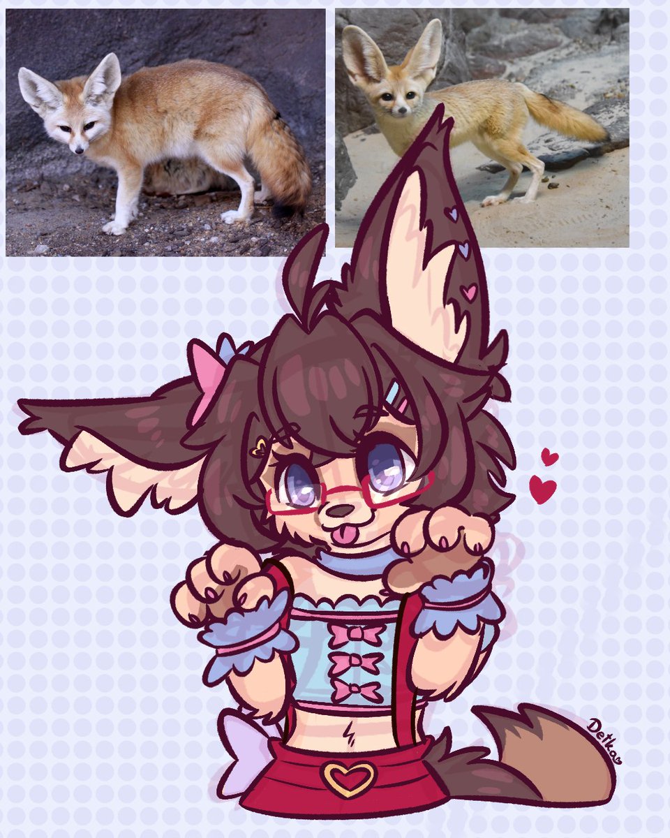 DeguDetka's tweet photo. A cat, but it's a fennec fox ehehe

comm for @NekoHikoo https://t.co/e7Wy2A14SP