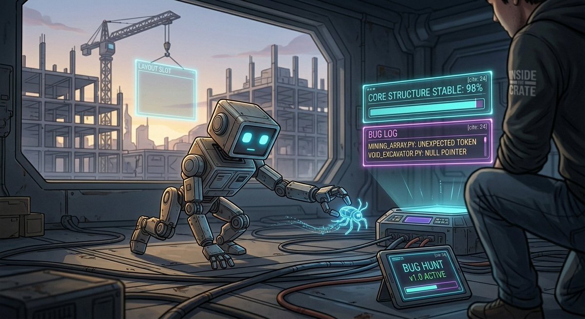 insidecrate's tweet photo. Development update, Commanders! 🛠️🚀

Core game structure is practically ready and moving smoothly! We’re hunting down remaining bugs, but progress is strong. 🐜💥

Up next: Starting the official layout design &amp; dropping game screenshots soon! 📸🛸 https://t.co/kN5rMuOF4Q