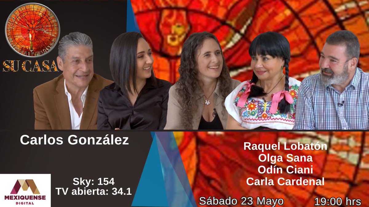 _CarlosGlez's tweet photo. Salud, arte, pasión y buen humor @Raquelloba @olgasana_14 @odin_ciani @Carlacardenal_ @MexiquenseTV @anahuac https://t.co/2Vm5tw7Qr3