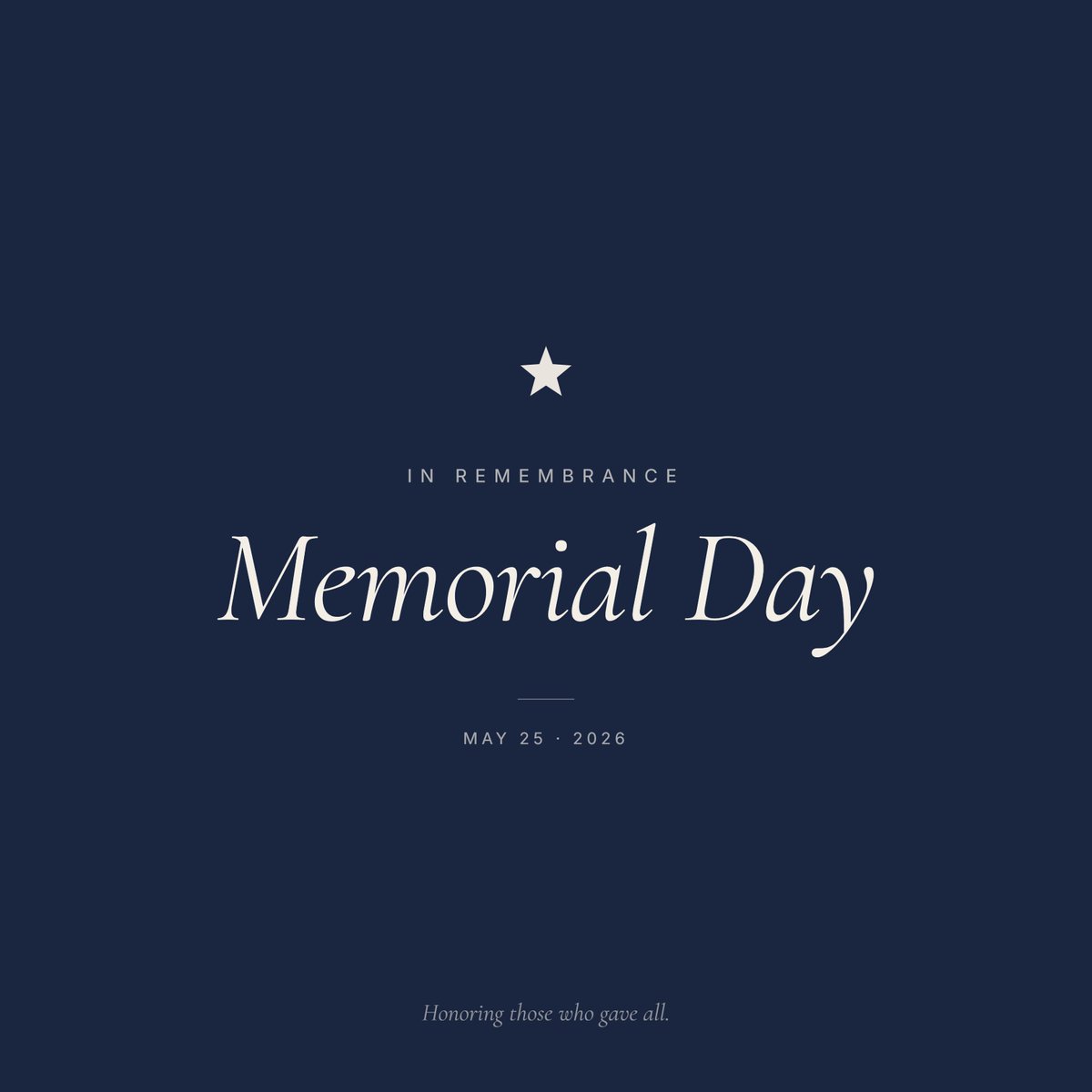 WindowsPlusOH's tweet photo. Today we pause.

To say thank you.

Memorial Day exists for one reason. To honor the men and women who gave their lives so the rest of us could build ours.

#MemorialDay #MemorialDay2026 #HonorTheFallen #NeverForget #Cincinnati #WindowsPlusCincinnati https://t.co/yLOtrTGZ3v