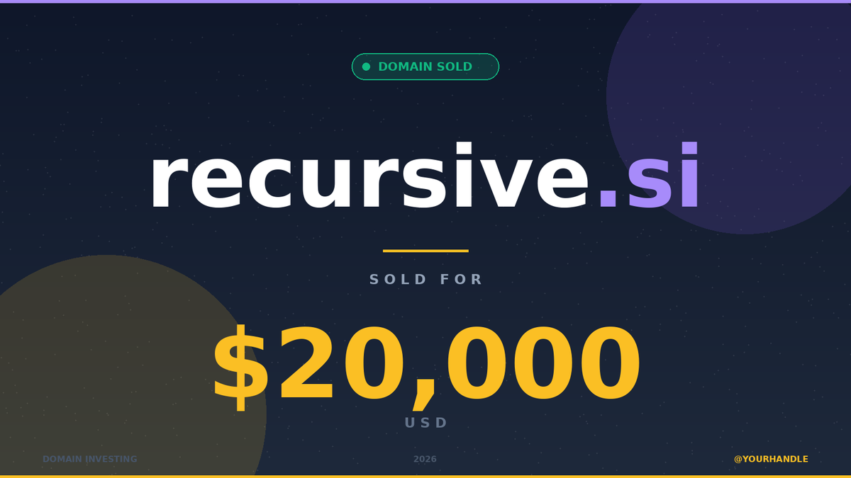 domaindepth's tweet photo. 🚨 https://t.co/OTapEh00Wt just sold for $20,000.

This is bigger than it looks.

"This sale isn't mine"
I'm sharing it because the signal matters more than the sales.
If I see a pattern, I'll share it — whether I profit from it or not.
#DomainForSale #domainname #domainer #Si https://t.co/JUMnwnO02R