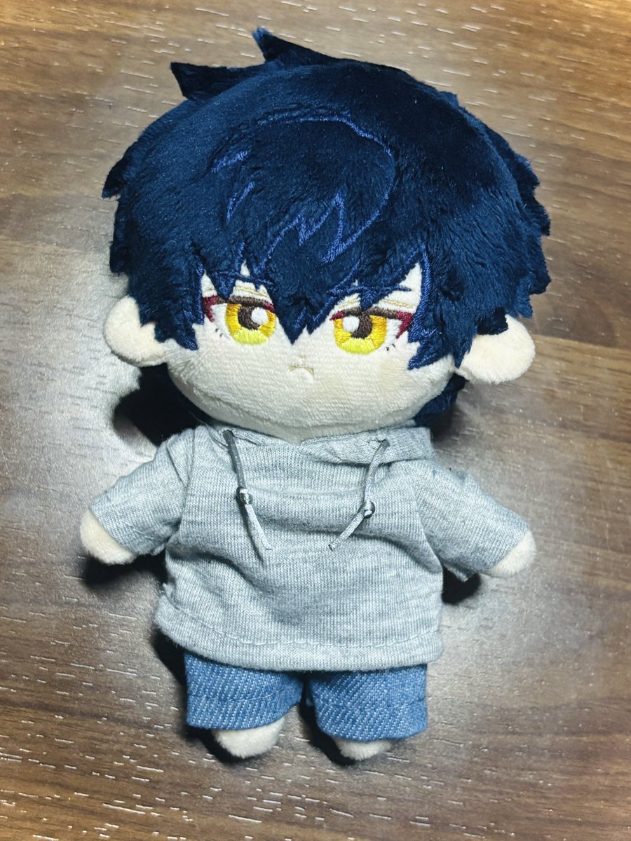 ゆ*⭕様 自作ぬいぐるみ　15cm 犬　骨あり 自作ぬい