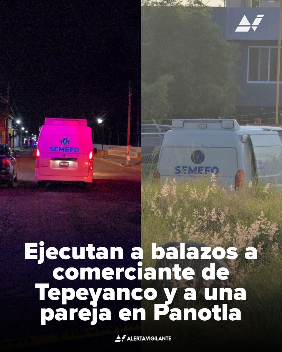 AlertaVigilante's tweet photo. Madrugada violenta en Tlaxcala: Tres homicidios en Panotla y Tepeyanco en pocas horas. https://t.co/18vPwCaIQR https://t.co/nUwx0HApPp