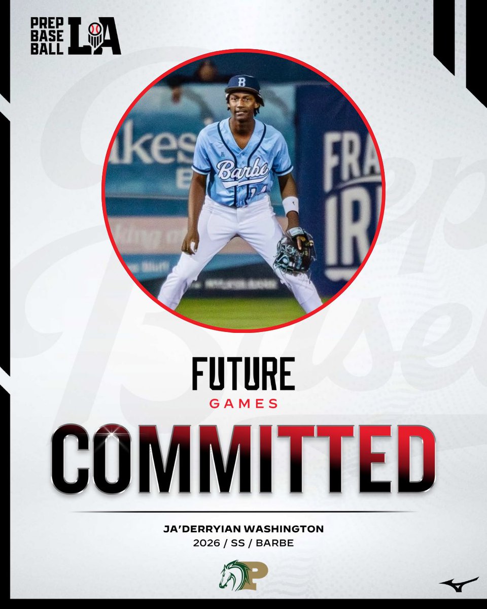 PrepBaseballLA's tweet photo. Congratulations to 2026 Ja’Derryian Washington (Barbe HS) on his commitment to Panola College.

Washington is the 1️⃣9️⃣th commit from our #PBFG24 team. #BeSeen

@AlexArmandPBR | @Tyler__Leary 

👤 https://t.co/xCjVUhJdAy https://t.co/yvn36jeuaF
