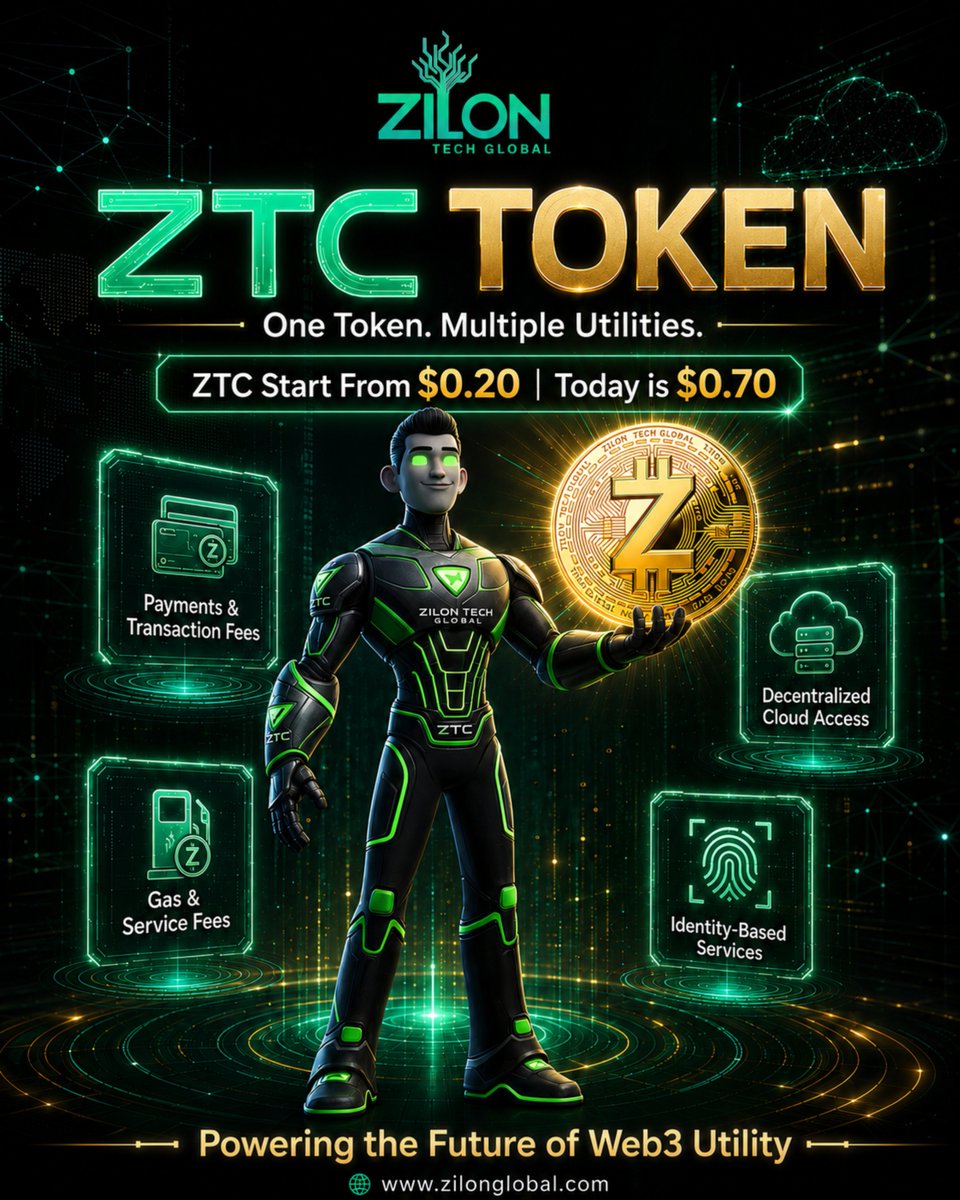zilonglobal's tweet photo. ๐ One token. Multiple utilities.
ZTC powers payments, cloud access & digital identity in the ZILON ecosystem.
From $0.20 to $0.70 โ the journey has just begun.
๐ https://t.co/ZV78u7FKKO
#ZTC #ZILONGlobal #Web3Utility #CryptoUtilit https://t.co/iMMZwk8dYk