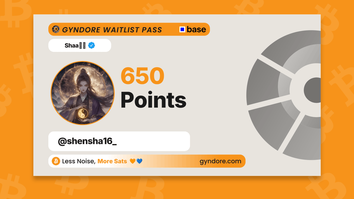 shensha16_'s tweet photo. Secured my spot on the @Gyndore waitlist.

Already stacking. It pays to be early.

Join now &amp; claim your points → https://t.co/O5BUnbbLh8 https://t.co/rz7JMp1Xpg